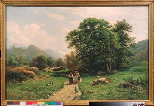 Blick in der Schweiz von Ivan Ivanovich Shishkin