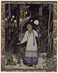 Illustration für Vassilisa die Schöne von Ivan Yakovlevich Bilibin