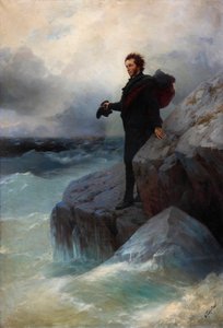 Leb wohl, freies Element, o Meer! Alexander Puschkin am Schwarzen Meer, 1877 von Ivan Konstantinovich Aivazovsky