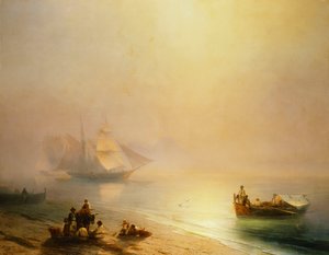 Fischer am Strand, Bucht von Neapel, 1873