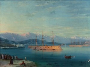 Französische Schiffe verlassen das Schwarze Meer 1871
