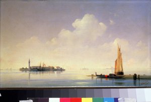 Die venezianische Lagune, Blick auf San Giorgio Maggiore. Gemälde von Ivan Aivazovsky