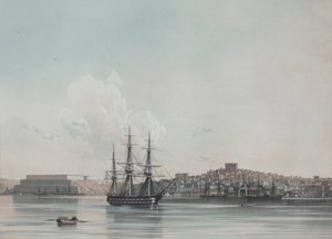 Neue Marinekaserne und Innerer Hafen von Sewastopol, 1850er von Ivan Konstantinovich Aivazovsky