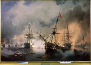 Die Schlacht von Navarino, 20. Oktober 1827