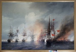 Die Schlacht von Sinop am 30. November 1853