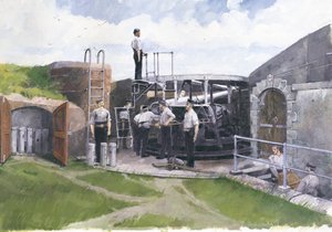 Kanonenposten, Pendennis Castle, Cornwall, 19. Jahrhundert, 1998 von Ivan Lapper
