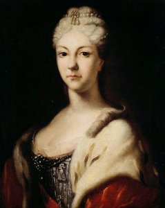 Porträt der Großfürstin Natalja Alexejewna von Russland, vor 1716