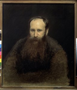 Porträt des Künstlers Vassili Verechtchaguine von Ivan Nikolaevich Kramskoy