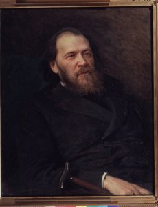Porträt des Dichters Jakow Polonski von Ivan Nikolaevich Kramskoy
