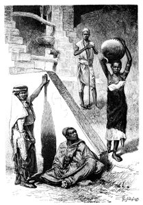 Sudanesische Araber und eine weibliche Shilluk-Sklavin, Sudan von Ivan Pranishnikoff