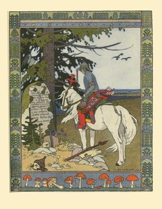 Illustration zum Märchen von Iwan Zarewitsch, dem Feuervogel und dem grauen Wolf, 1902 von Ivan Yakovlevich Bilibin