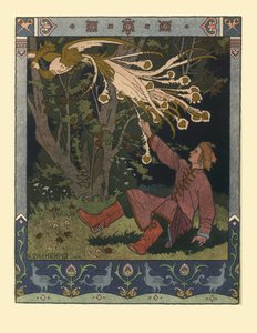 Illustration zum Märchen von Iwan Zarewitsch, dem Feuervogel und dem grauen Wolf, 1902