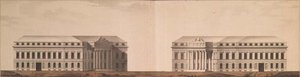 Plan für den Platz vor dem Admiralty von Ivan Yegorovich Starov