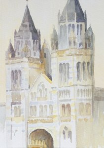 Haupteingang des Naturhistorischen Museums, London, Tag, 1994