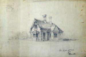 Bahnhofsgebäude, ca. 1850