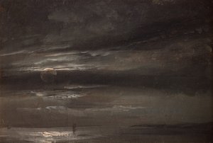 Mondlicht über dem Meer von Johan Christian Dahl