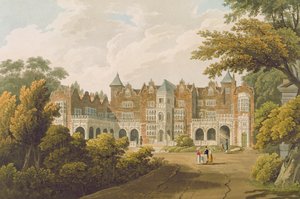 Holland House, der Sitz des hochverehrten Lord Holland, graviert von R. Havell und Sohn von J.C. Smith