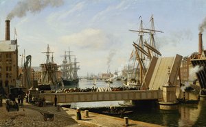 Ein Blick auf Kopenhagen mit der Knippelsbro, 1882 von J.E. Carl Rasmussen