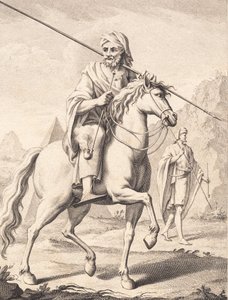 Ein Araber zu Pferd von J.F. Clemens