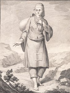 Eine arabische Frau holt Wasser von J.F. Clemens