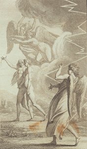Illustration zu Ewalds "Adam og Eva". V