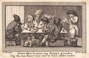 Das Gedicht Peder Paars wird in der Schenke zu den drei Hirschen beurteilt von J.F. Clemens