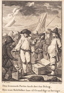 Peder Paars nach der Strandung auf Anholt