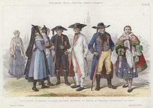 Kaukasische Rasse, Teutonen, Norddeutsche von J.L. (after) Williams