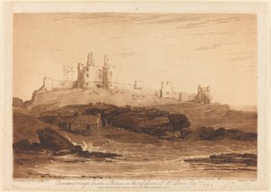 Dunstanborough Castle, veröffentlicht 1808 von Joseph Mallord William Turner