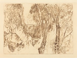 Mühle in der Nähe der Grande Chartreuse, veröffentlicht 1816