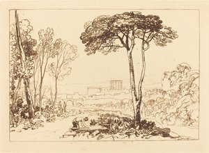 Szene in der Campagna, veröffentlicht 1812 von Joseph Mallord William Turner