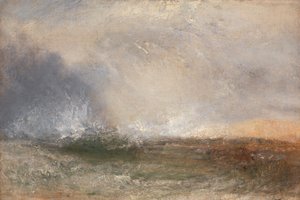 Stürmisches Meer, das an eine Küste bricht, zwischen 1840 und 1845 von Joseph Mallord William Turner