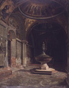 Das Innere des Baptisteriums der Markuskirche in Venedig