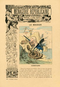 Menagerie Republicaine Humoristische Galerie der Hauptfiguren der Dritten Republik, Nummer 27, Satirique en Couleurs