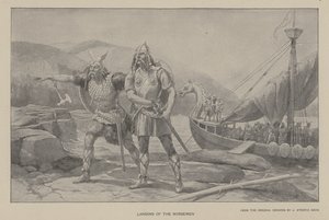 Landung der Nordmänner (Lithografie)