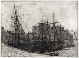 Burg Rushen - Isle of Man von J. Alden Weir
