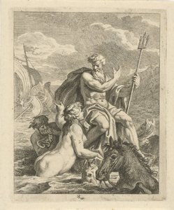 Meereslandschaft mit Thetis und Neptun von J. Alexander Janssens