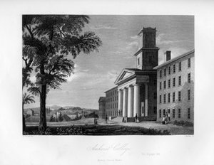 Amherst College, Massachusetts, 1855 von J. Archer