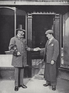 Hocktide in Hungerford, Ausrufer sammelt Pennies von J. Benjamin Stone
