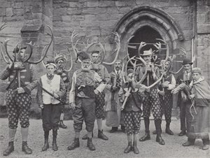 Der Horntanz, Abbots Bromley, alle Charaktere