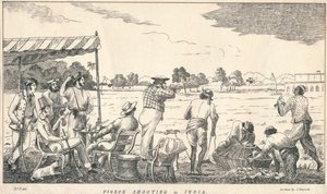 Taubenschießen in Indien von J Bennett