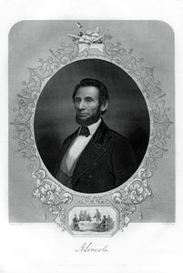 Präsident Abraham Lincoln, amerikanischer Politiker, 1862-1867