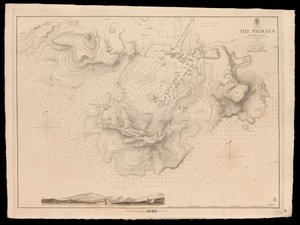 Griechenland, der Peiraeus oder Hafen Drako, vermessen von Kommandant Thomas Graves, H.M.S. Beacon 1840 von J. & C. Walker