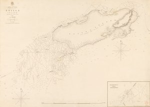 Westindische Moskitoküste Utilla Island, vermessen von Kommandant R. Owen 1835 von J. & C. Walker