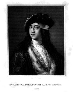 Horace Walpole, 4. Earl of Orford, Politiker, Schriftsteller, architektonischer Innovator von J. Cochran