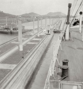 SS Orbita, Panamakanal, Panama, 20. Jahrhundert von J. Dearden Holmes