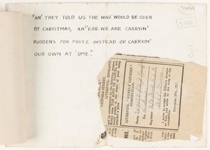 Brief an den Wettbewerbsredakteur des Liverpool Weekly Courier, 1917
