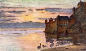 Gendarmerie, Tour Gabriel und Fluss Coesnon, Mont St Michel