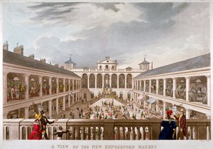 Ansicht des neuen Hungerford-Marktes, Westminster, London, 1833