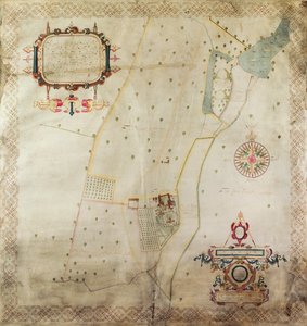 Karte des Herrenhauses von Shifnal, Shropshire, 1635